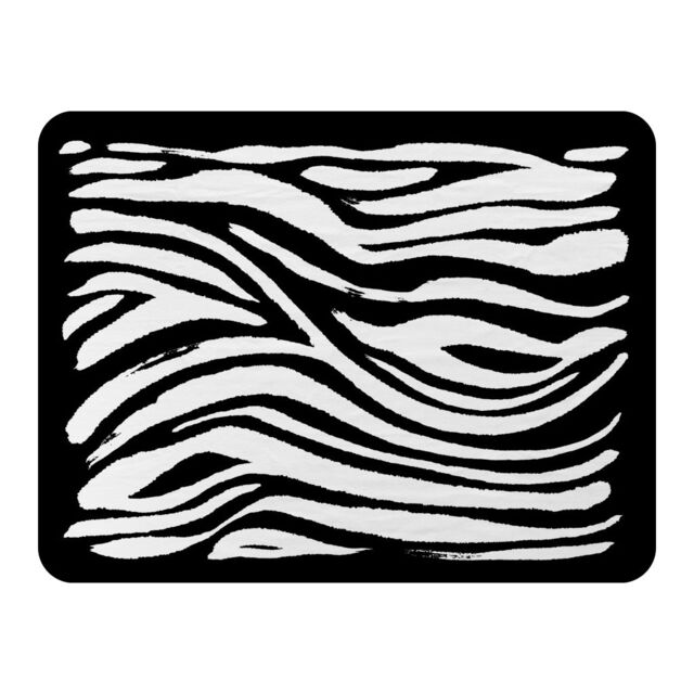 Benjamin Tate Design Zebra Print Blanket in Natural - Size: 120 cm x 150 cm - image 1