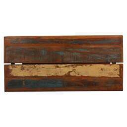 Berkfield Home Bar Table Solid Reclaimed Wood 150x70x107 cm in Brown - Size: 150 x 70 x 107 cm - thumbnail 6