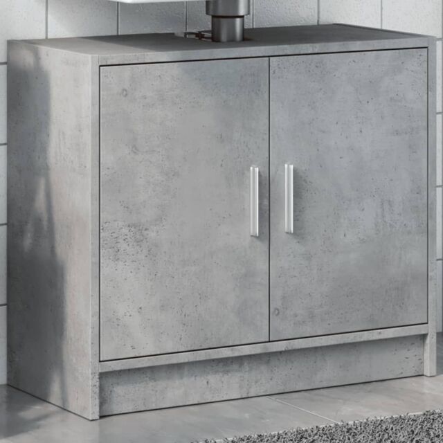 Berkfield Home Sink Cabinet Concrete Grey 63x29x55 cm Engineered Wood - Size: 63 x 29 x 55 cm - image 1