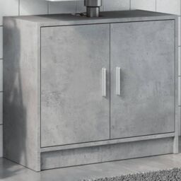 Berkfield Home Sink Cabinet Concrete Grey 63x29x55 cm Engineered Wood - Size: 63 x 29 x 55 cm - thumbnail 1