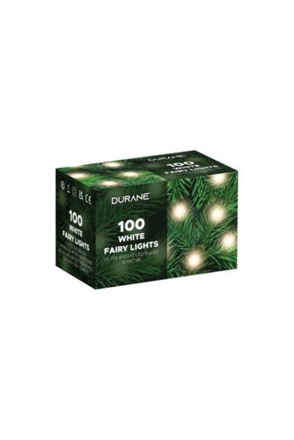 KDMD 10m 100 LED Fairy String Lights 8 Modes Plug UK White Wire - image 1
