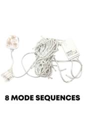 KDMD 10m 100 LED Fairy String Lights 8 Modes Plug UK White Wire - thumbnail 2