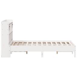 Berkfield Home Decorative Bookcase Bed without Mattress White 135x190 cm Double - thumbnail 5