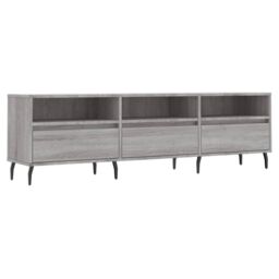 Berkfield Home TV Cabinet Grey Sonoma 150x30x44.5 cm Engineered Wood - thumbnail 2