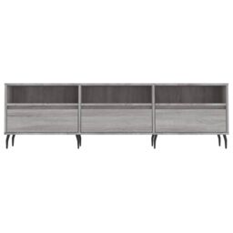 Berkfield Home TV Cabinet Grey Sonoma 150x30x44.5 cm Engineered Wood - thumbnail 5