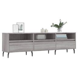 Berkfield Home TV Cabinet Grey Sonoma 150x30x44.5 cm Engineered Wood - thumbnail 3