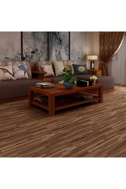 Living and Home 36Pcs PVC Wooden Self-adhesive Laminate Flooring Planks for Home Decor in Brown - image 1