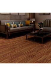 Living and Home 36Pcs PVC Wooden Self-adhesive Laminate Flooring Planks for Home Decor in Brown - thumbnail 2