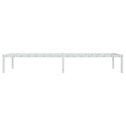 Berkfield Home Metal Bed Frame without Mattress White 90x190cm - Size: 90x190 cm - thumbnail 6