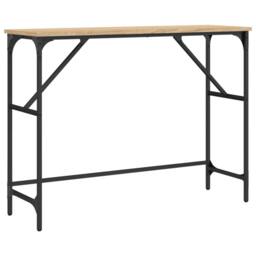 Berkfield Home Console Table Sonoma Oak 100x32x75 cm Engineered Wood in Brown - Size: 100 x 32 x 75 cm - thumbnail 1