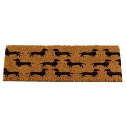 Marco Paul Beige Coir Sausage dog Nonslip Doormat Insert - Size: 100 cm diameter - thumbnail 2