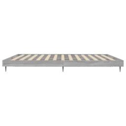 Berkfield Home Bed Frame Grey Sonoma 140x200 cm Engineered Wood - thumbnail 7