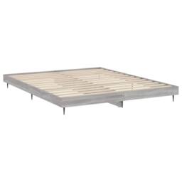 Berkfield Home Bed Frame Grey Sonoma 140x200 cm Engineered Wood - thumbnail 5
