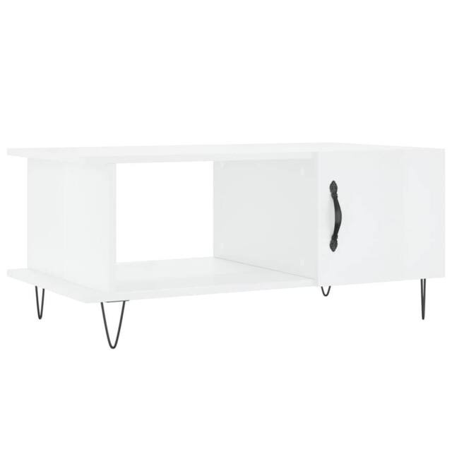Berkfield Home Coffee Table High Gloss White 90x50x40 cm Engineered Wood - Size: 90 x 50 x 40 cm - image 1