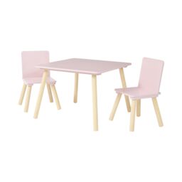 Liberty House Toys Kids Pink Table & Two Chairs Set in Dusty Pink - thumbnail 5