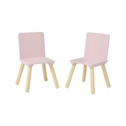 Liberty House Toys Kids Pink Table & Two Chairs Set in Dusty Pink - thumbnail 6