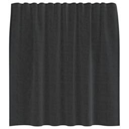 Berkfield Home Voile Curtains with Rod Pockets 2 pcs Black - thumbnail 4