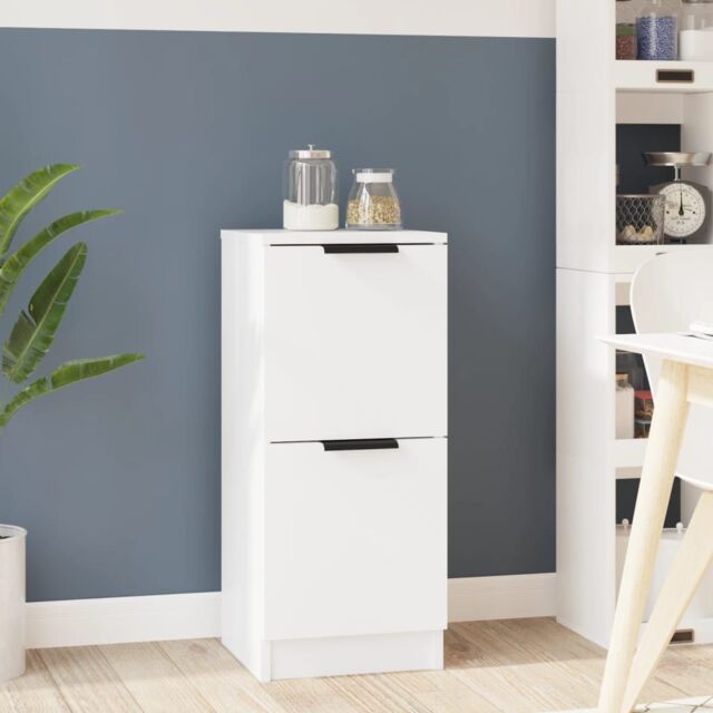 Berkfield Home Sideboard White 30x30x70 cm Engineered Wood - Size: 30 x 30 x 70 cm - image 1