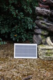 Primrose Solar Power 5 Tier Rock Effect Water Feature with LED Lights 98cm in Grey - thumbnail 3