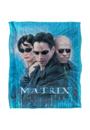 Warner Brothers The Matrix Silky Touch Super Soft Throw Blanket 152x127cm in White - Size: 152x127 cm - thumbnail 1