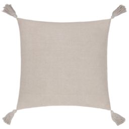 Yard Larch Woven Tasselled Cushion in Cream - Size: 45 cm x 45 cm - thumbnail 2