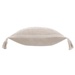 Yard Larch Woven Tasselled Cushion in Cream - Size: 45 cm x 45 cm - thumbnail 3