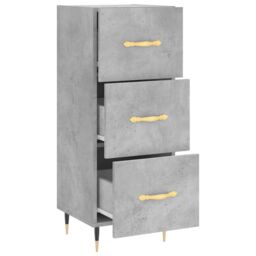 Berkfield Home Sideboard Concrete Grey 34.5x34x90 cm Engineered Wood - thumbnail 5