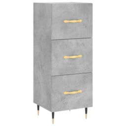 Berkfield Home Sideboard Concrete Grey 34.5x34x90 cm Engineered Wood - thumbnail 2