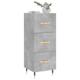 Berkfield Home Sideboard Concrete Grey 34.5x34x90 cm Engineered Wood - thumbnail 3