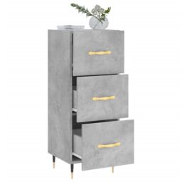 Berkfield Home Sideboard Concrete Grey 34.5x34x90 cm Engineered Wood - thumbnail 4