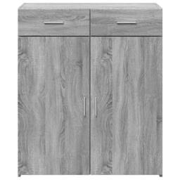 Berkfield Home Sideboard Grey Sonoma 80x42.5x93 cm Engineered Wood - thumbnail 4