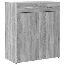 Berkfield Home Sideboard Grey Sonoma 80x42.5x93 cm Engineered Wood - thumbnail 1