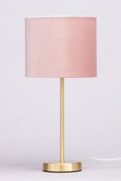 BHS Lighting Velvet Table Lamp in Pink - thumbnail 2