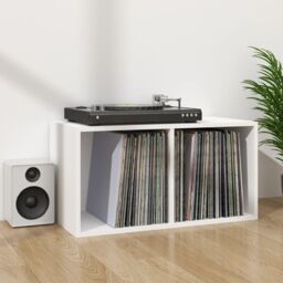 Berkfield Home Vinyl Storage Box White 71x34x36 cm Engineered Wood - Size: 71 x 34 x 36 cm - thumbnail 6