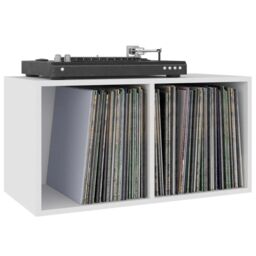 Berkfield Home Vinyl Storage Box White 71x34x36 cm Engineered Wood - Size: 71 x 34 x 36 cm - thumbnail 5