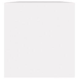 Berkfield Home Vinyl Storage Box White 71x34x36 cm Engineered Wood - Size: 71 x 34 x 36 cm - thumbnail 4