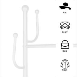 EONLION White Double Clothes Rail Hanging Rack Garment Display - Size: 500mm - thumbnail 3
