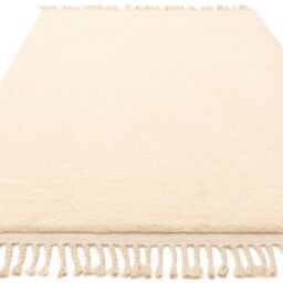 The Rug Shop UK Cream Modern Kilim Easy to clean Hand Made Plain Plain Area Rug - Size: 160 cm x 230 cm - thumbnail 4