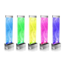 Primrose Bubble Water Wall Colour Changing LEDs Stainless Steel 183cm in Metallic Silver - thumbnail 4