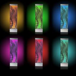 Primrose Bubble Water Wall Colour Changing LEDs Stainless Steel 183cm in Metallic Silver - thumbnail 6