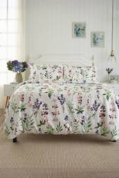 Deyongs Cottage Garden Cotton Duvet Set with Digital Print - Size: Single - thumbnail 1