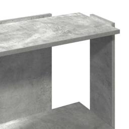 Berkfield Home Elegant Bookcase 3-Tier Concrete Grey 60x30x80 cm Engineered Wood - Size: 60 x 30 x 80 cm - thumbnail 7