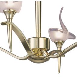 Netlighting Viena Semi Flush Round 4 Light G9 Polished Brass in Gold - thumbnail 3