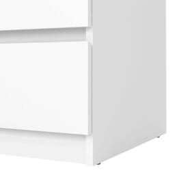 Wyld Haus Budapest 3 Drawer White Chest Laminated Board - thumbnail 8