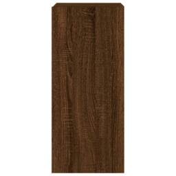 Berkfield Home TV Wall Cabinet with LED Lights Brown Oak 30.5x35x70 cm - thumbnail 9