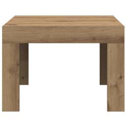 Berkfield Home Coffee Table Artisan oak 50 x 50 x 35 cm Engineered wood in Brown - thumbnail 5