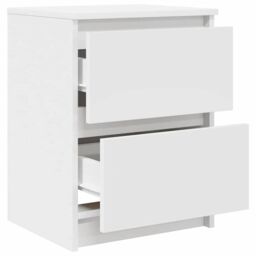 Berkfield Home TV Cabinet White 40x35x54 cm Engineered Wood - Size: 40 x 35 x 54 cm - thumbnail 5