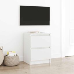 Berkfield Home TV Cabinet White 40x35x54 cm Engineered Wood - Size: 40 x 35 x 54 cm - thumbnail 1