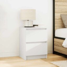 Berkfield Home TV Cabinet White 40x35x54 cm Engineered Wood - Size: 40 x 35 x 54 cm - thumbnail 3