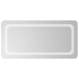Berkfield Home LED Bathroom Mirror 40x80 cm in Clear - thumbnail 3